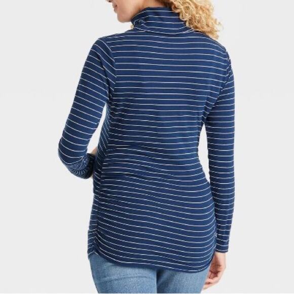 Isabel Maternity by Ingrid & Isabe| Long Sleeve Turtleneck Maternity T-Shirt NWT - Picture 2 of 3